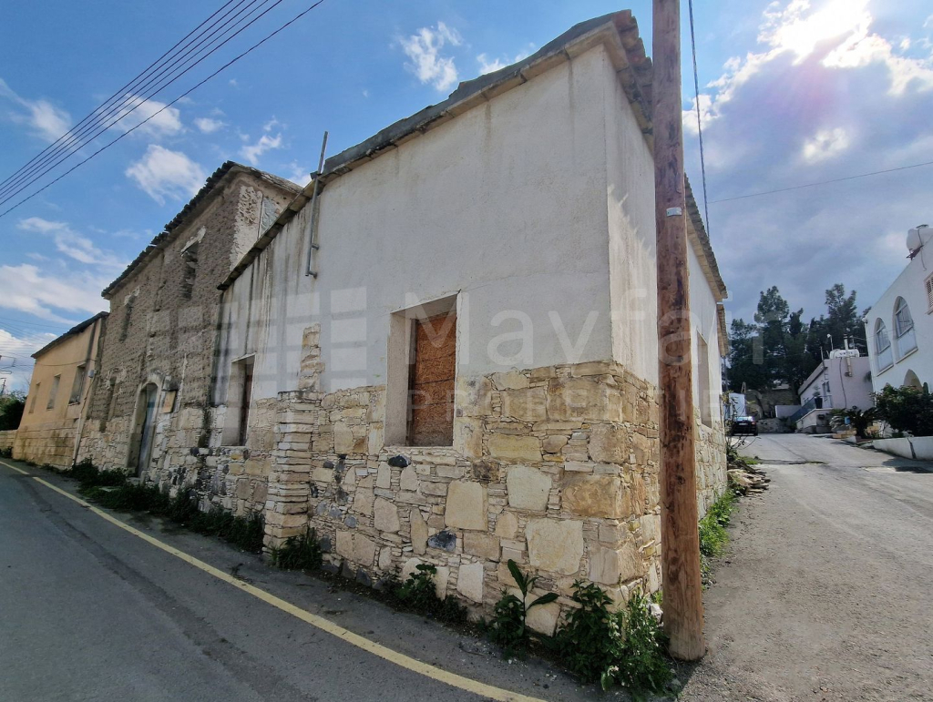 Two-storey incomplete listed house in Pera Chorio, Nicosia