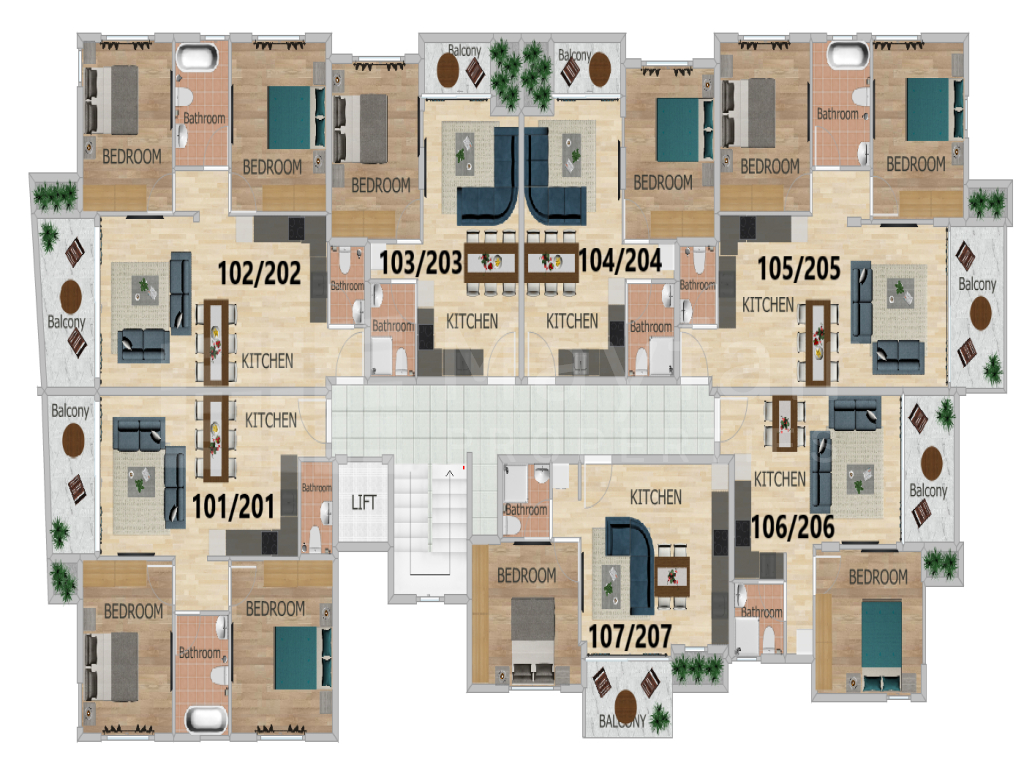 2 Bedroom Top-Floor Apartment for Sale