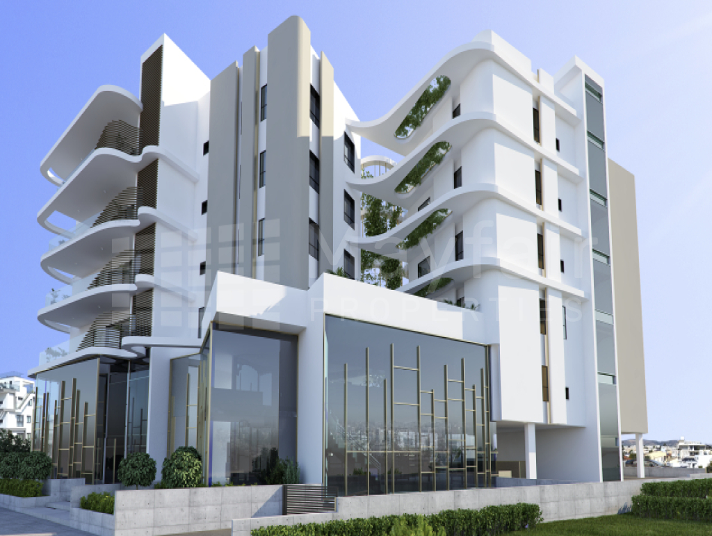 2 Bedroom Top floor Apartments with Roofgarden near Spyrou Kyprianou
