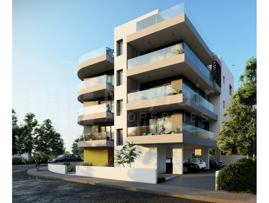 2 Bedroom Top Floor Apartment with Roof Garden in Aradippou For Sale
