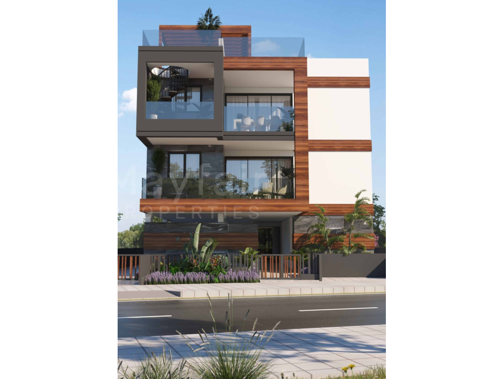 1 Bedroom Completed Top Floor Apartment in Livadia For Sale