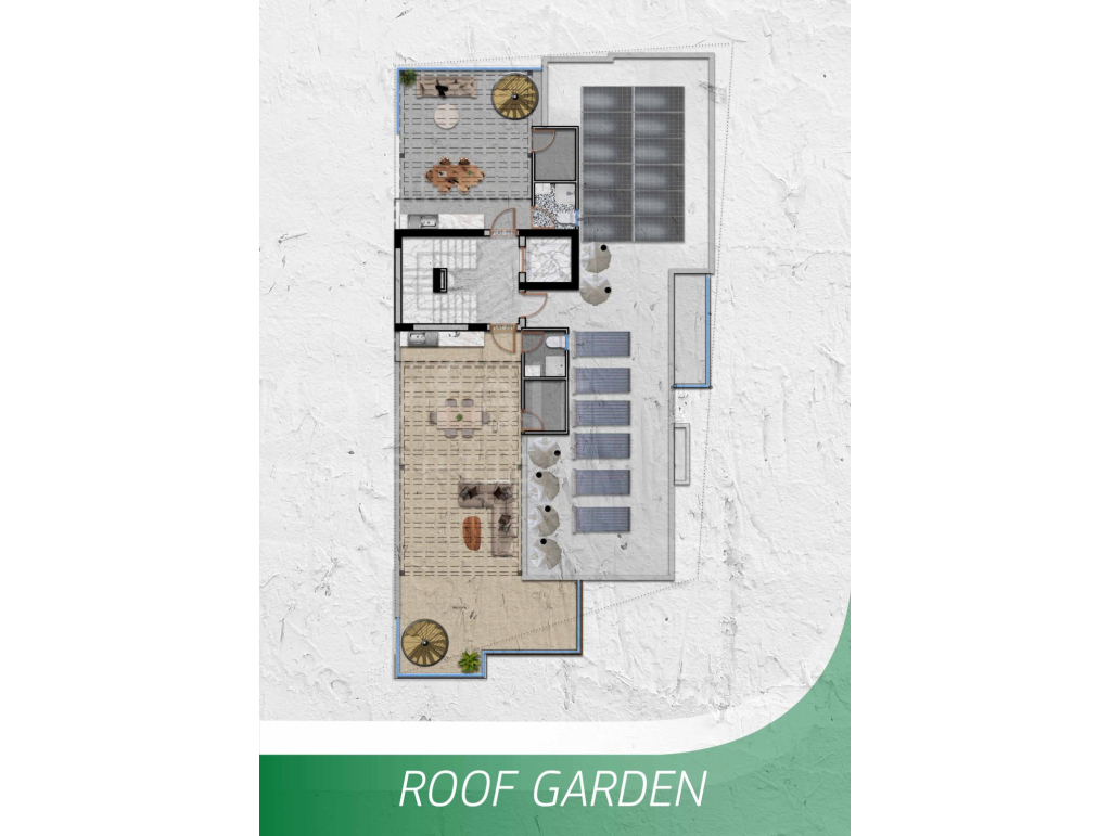 1 Bedroom Completed Top Floor Apartment in Livadia For Sale