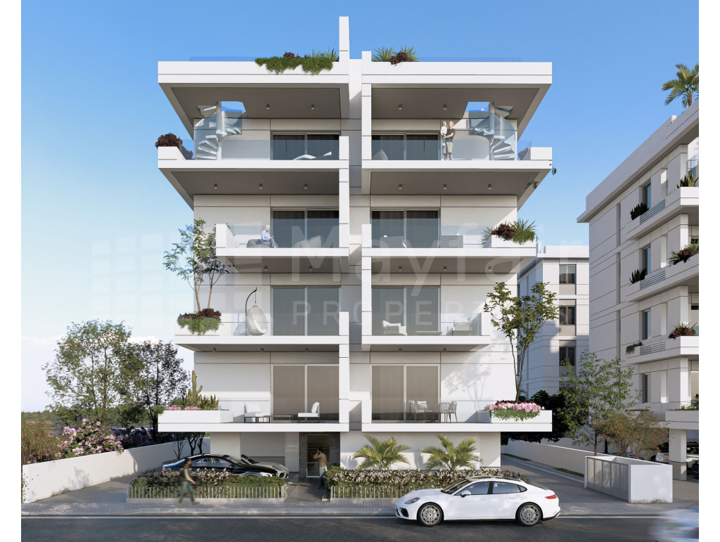 2 Bedroom Top Floor Apartment with Roof Garden in Livadia For Sale