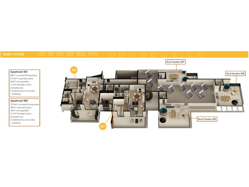 1 Bedroom Apartment with Roof Garden for Sale in Oroklini