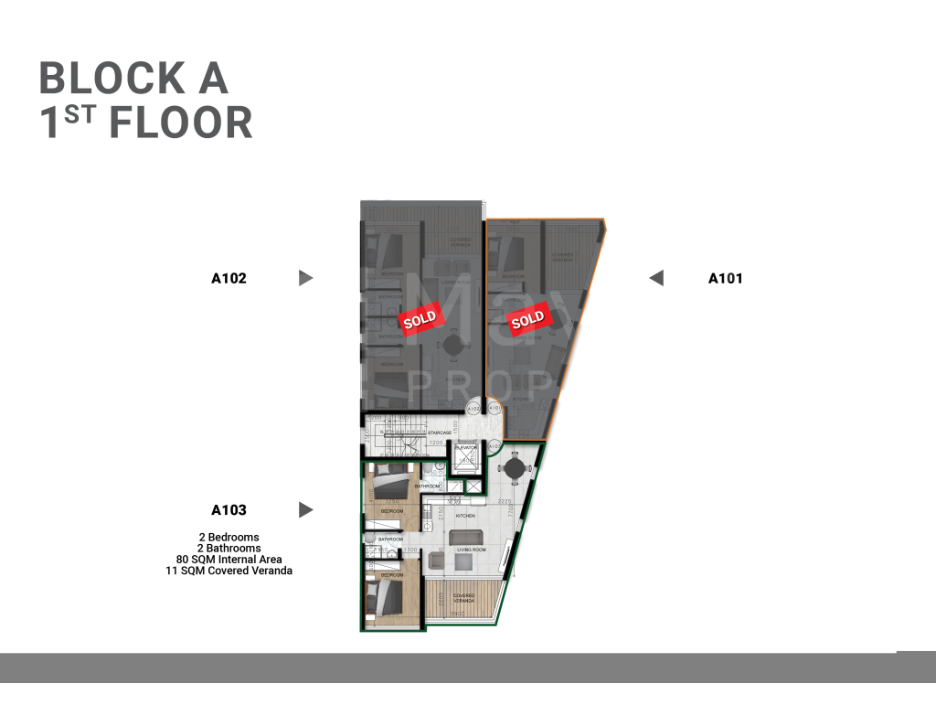 2 Bedroom Ground-floor Apartment with Garden in Livadia For Sale