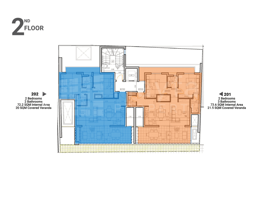 2 Bedroom 3 Bathroom Apartment in Town Centre For Sale