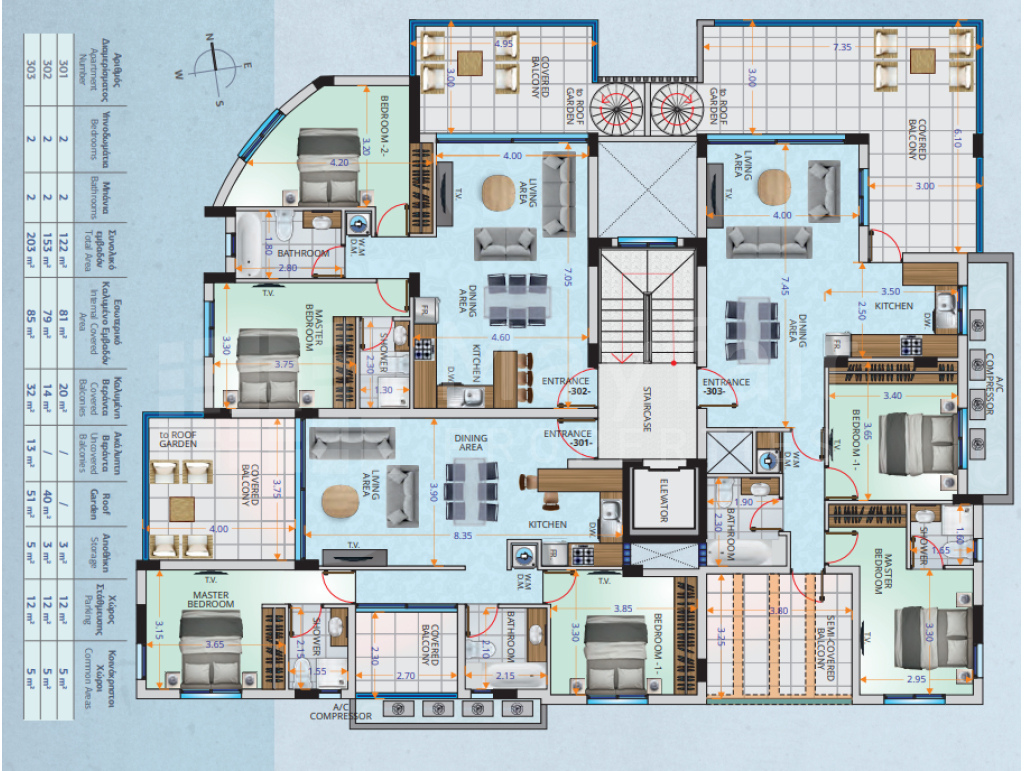 Completed Penthouse near Antonis Papadopoulos Stadium, Larnaca