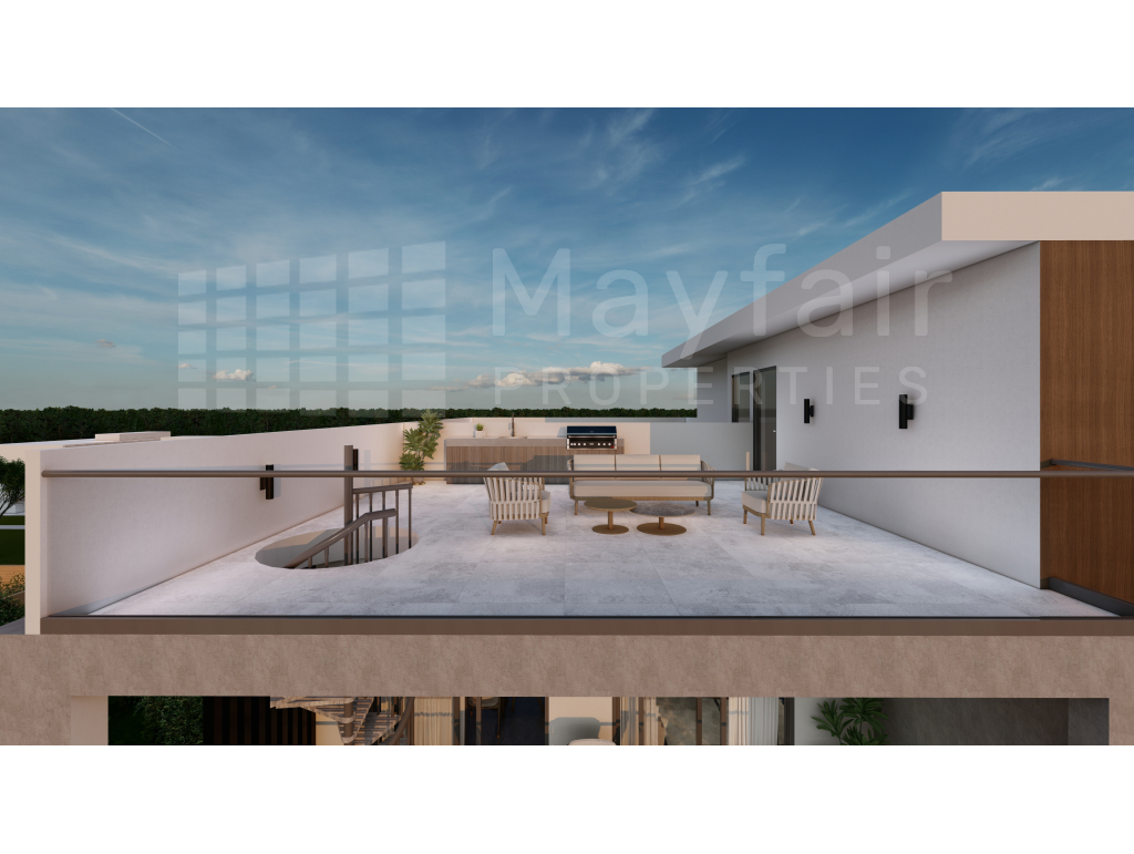 2 Bedroom Penthouse with Roof Garden in Aradippou For Sale