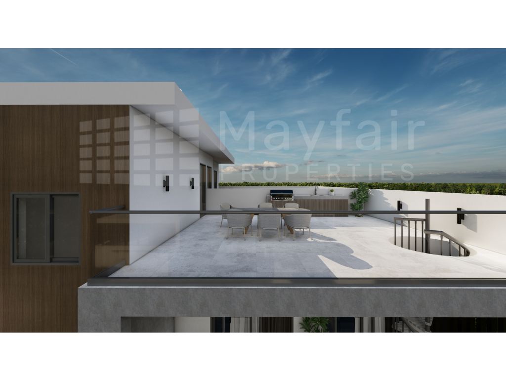 2 Bedroom Penthouse with Roof Garden in Aradippou For Sale