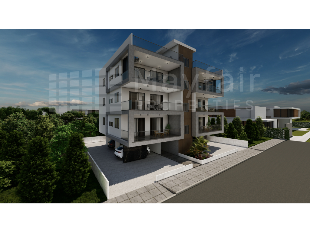 2 Bedroom Penthouse with Roof Garden in Aradippou For Sale