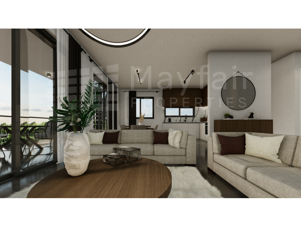 2 Bedroom Penthouse with Roof Garden in Aradippou For Sale