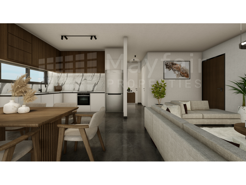 2 Bedroom Penthouse with Roof Garden in Aradippou For Sale