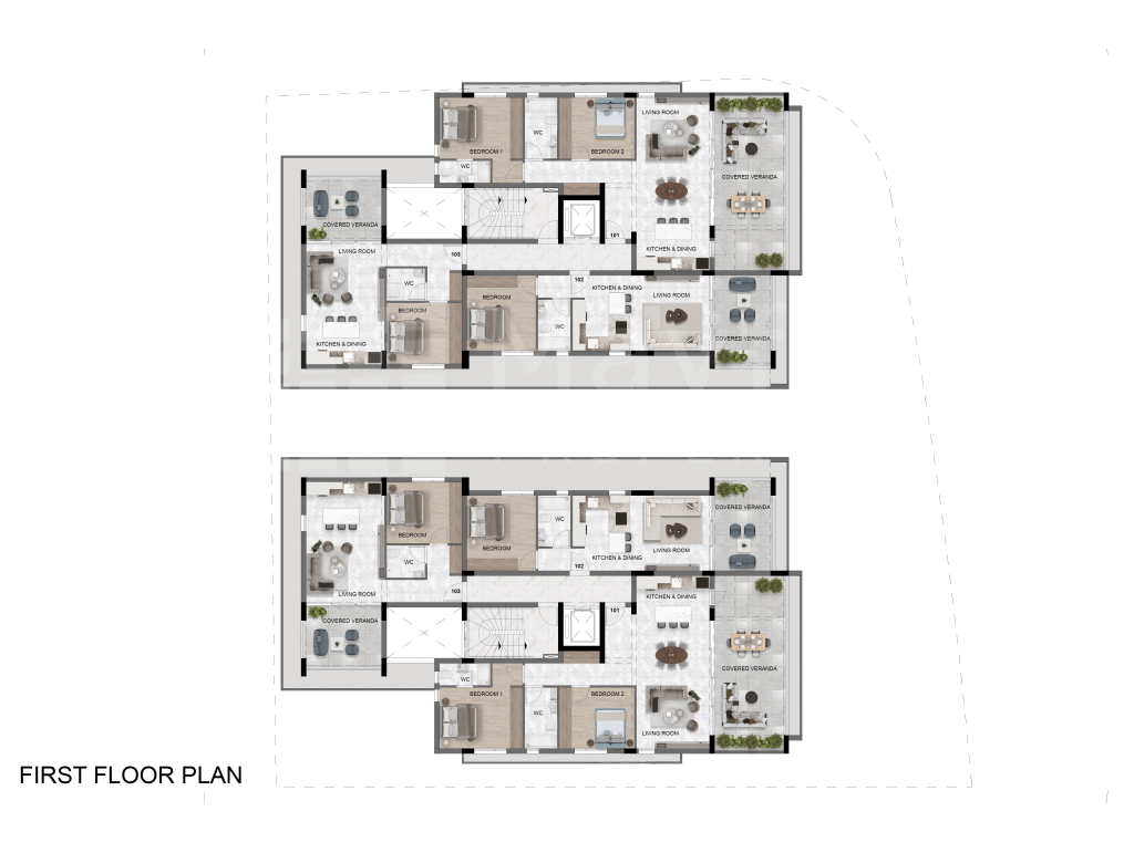 1-Bedroom Apartment For Sale in Livadia with Communal Pool