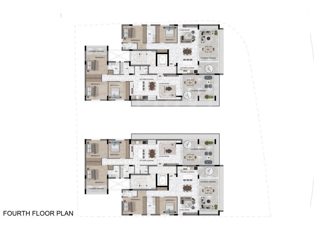 3-Bedroom Seaview Penthouse For Sale in Livadia with Communal Pool