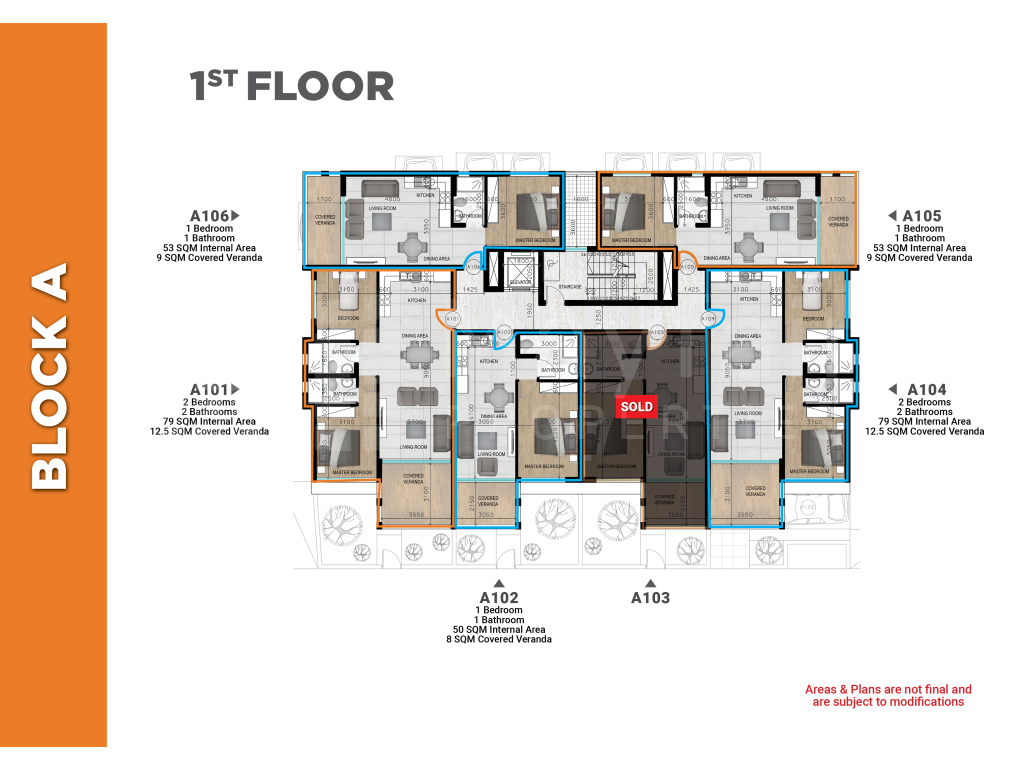 1-Bedroom Apartment For Sale in Kiti