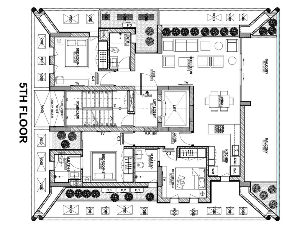 3 Bedroom Whole Floor Apartment For Sale in Makenzie