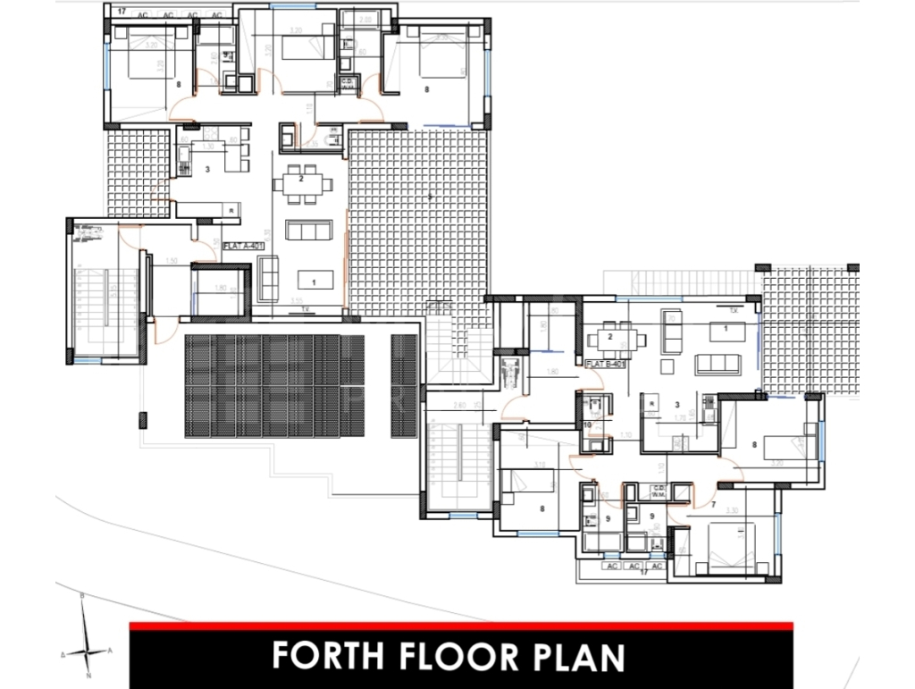 3 Bedroom Top-Floor Apartment with Pool and Sea View