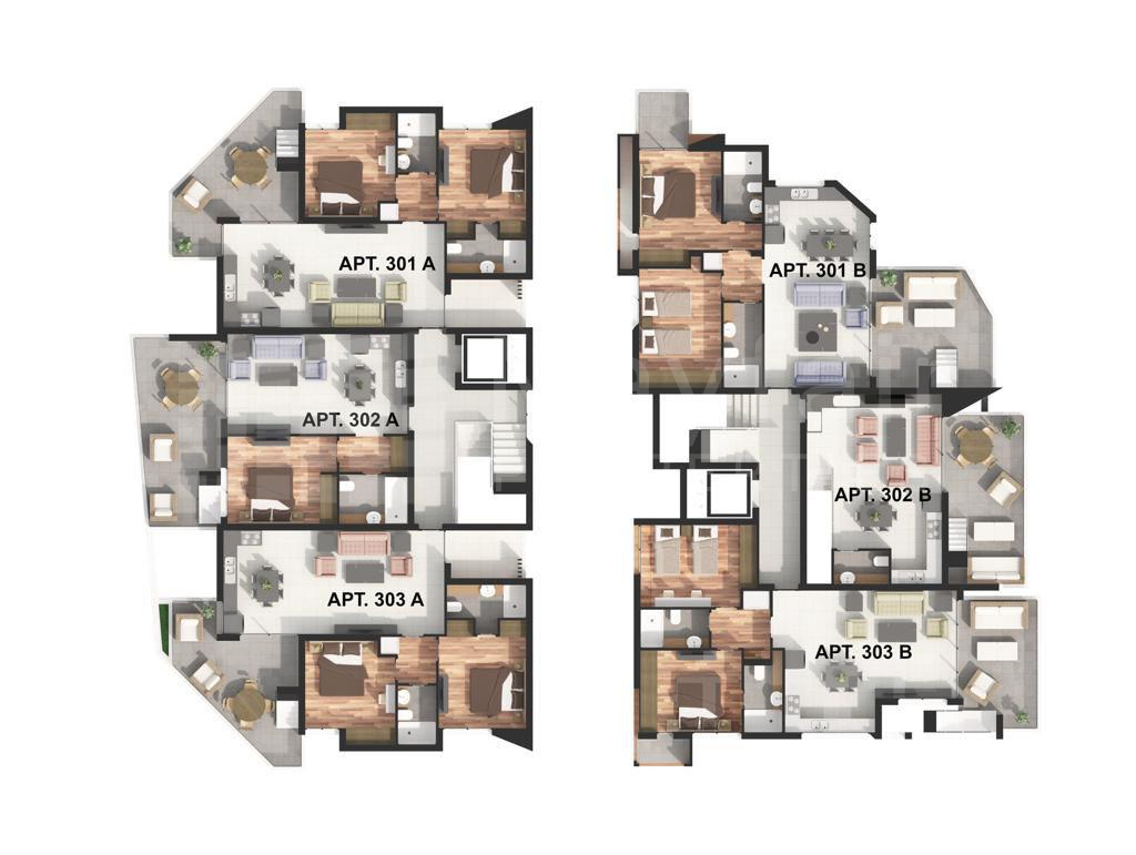 2 Bedroom Topfloor Apartment with Roofgarden for Sale 