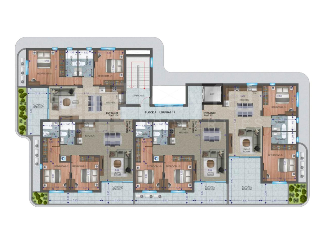 2 Bedroom Top Floor Apartment in Livadia For Sale