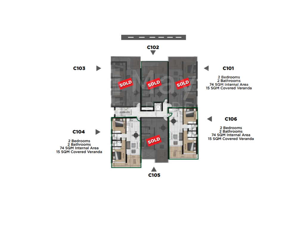 2 Bedroom Top Floor Apartment in Livadia For Sale