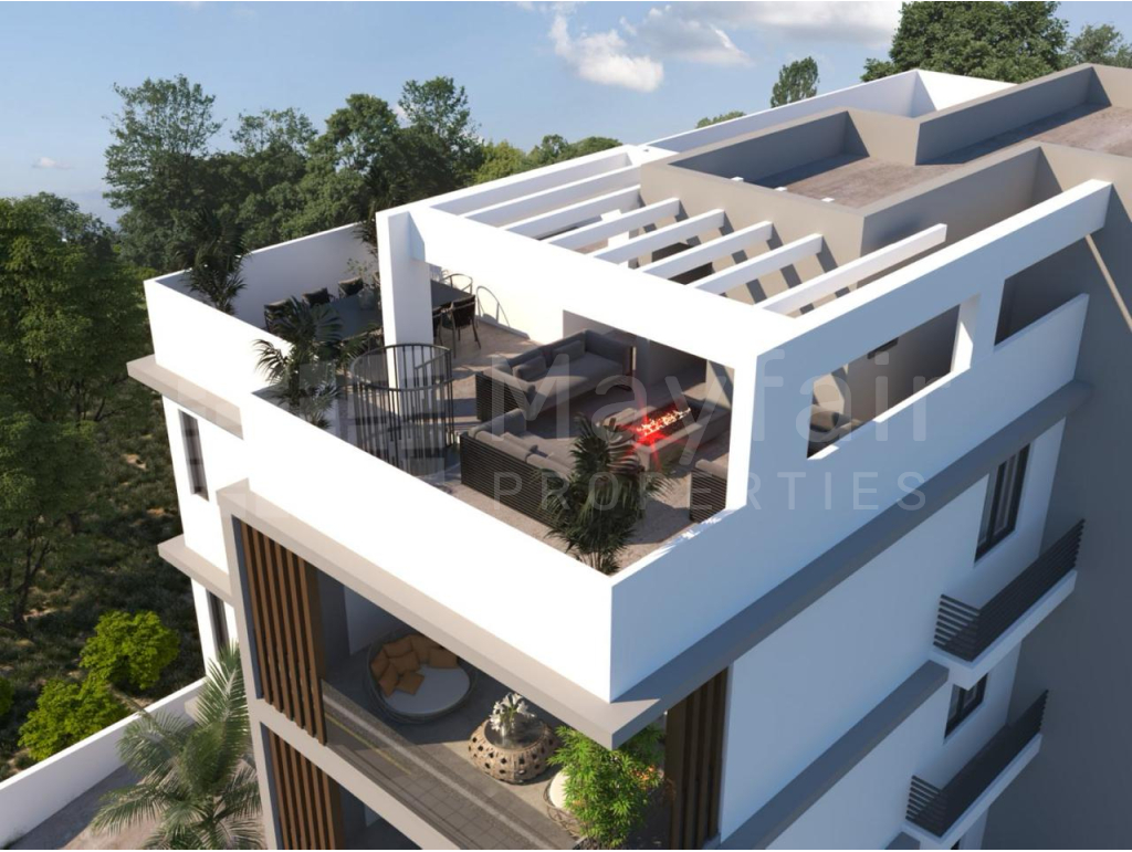 2-bedroom Penthouse with Roof Garden in Aradippou for Sale