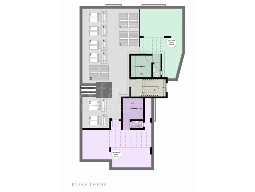 2-bedroom Penthouse with Roof Garden in Aradippou for Sale