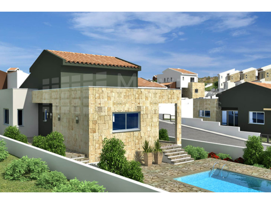 3-bedroom Sea-view Bungalow with Pool for Sale in Pissouri