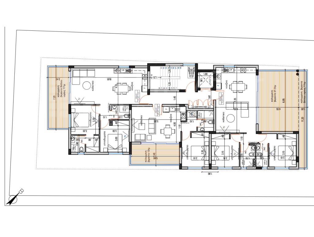 2-bedroom Penthouse with Roof Garden in Aradippou for Sale