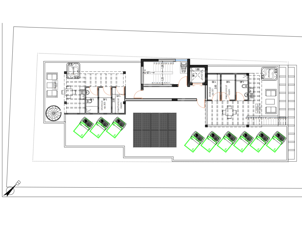 2-bedroom Penthouse with Roof Garden in Aradippou for Sale