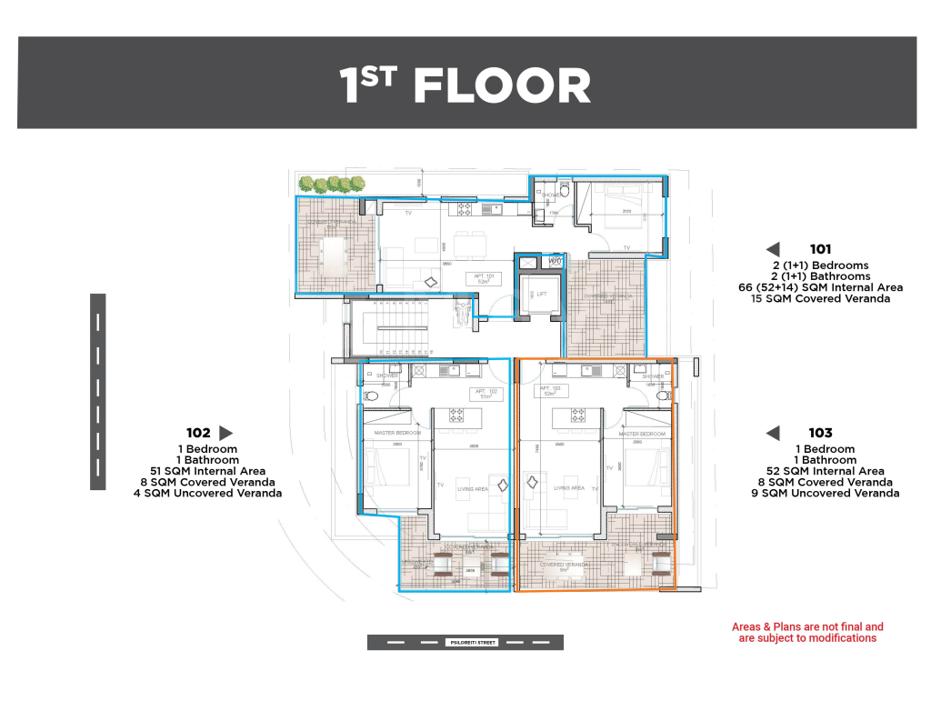 2plus1 Bedroom Apartment for Sale in Port area
