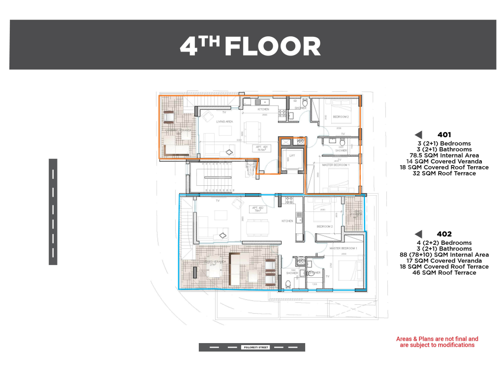 2plus1 Bedroom Apartment for Sale in Port area