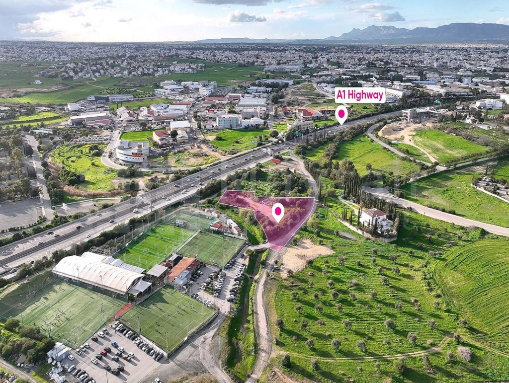 Prime special zone field located in Strovolos, Nicosia, opposite GSP Stadium