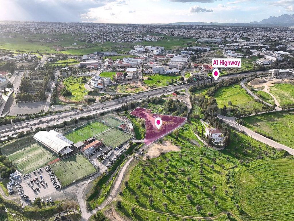Prime special zone field located in Strovolos, Nicosia, opposite GSP Stadium