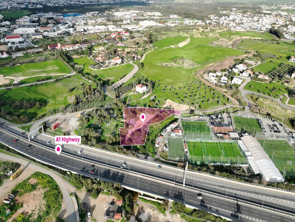 Prime special zone field located in Strovolos, Nicosia, opposite GSP Stadium