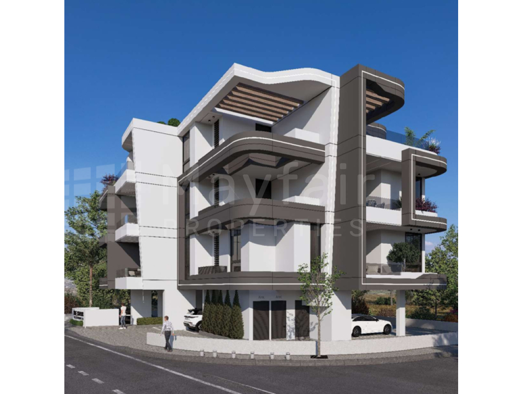 2plus1 bedroom Penthouse with Roof Garden in Aradippou for Sale