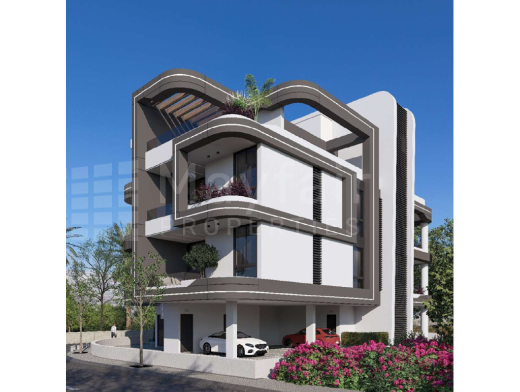 2plus1 bedroom Penthouse with Roof Garden in Aradippou for Sale