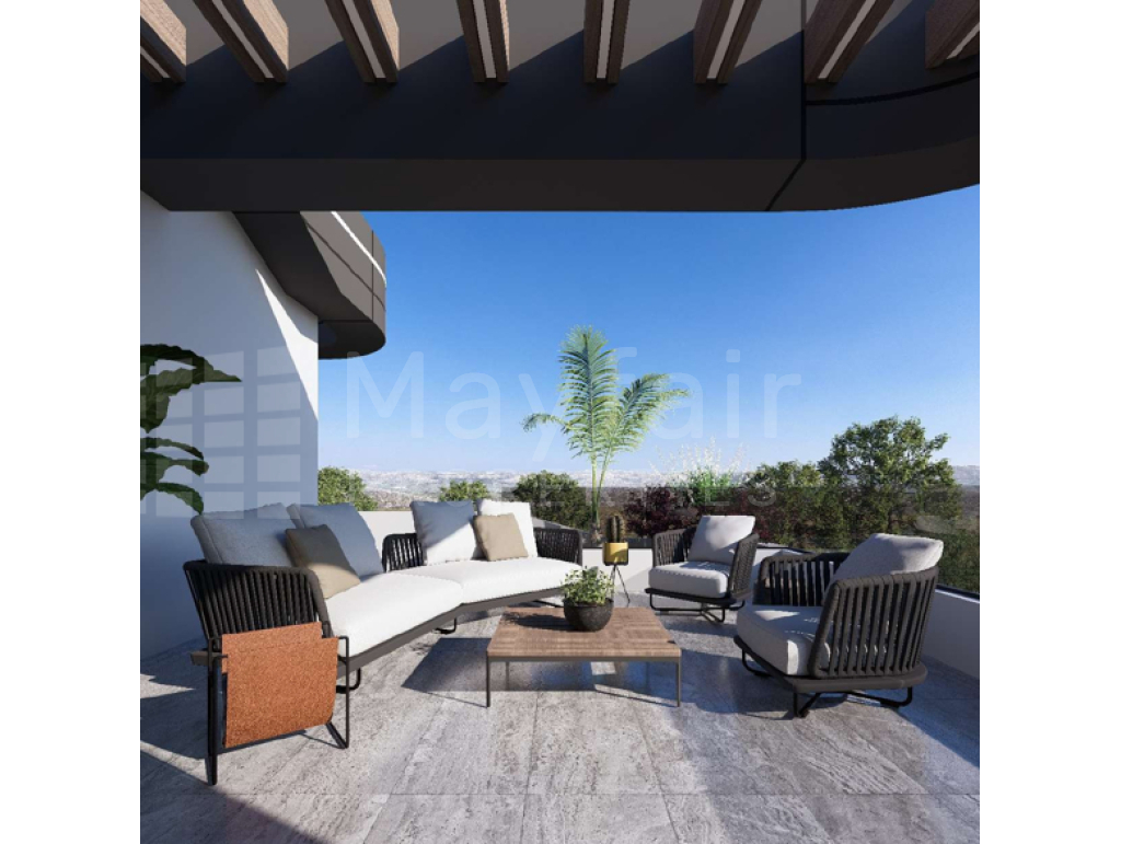 2plus1 bedroom Penthouse with Roof Garden in Aradippou for Sale