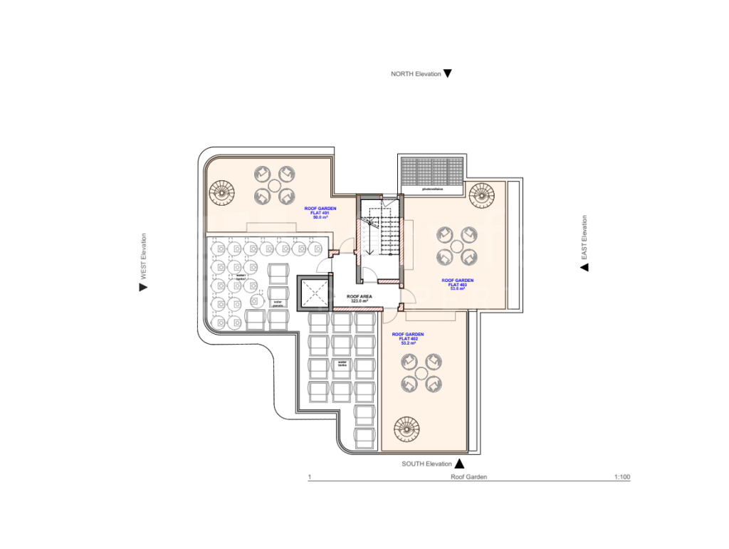 2-bedroom Penthouse with Roof Garden in Livadia for Sale