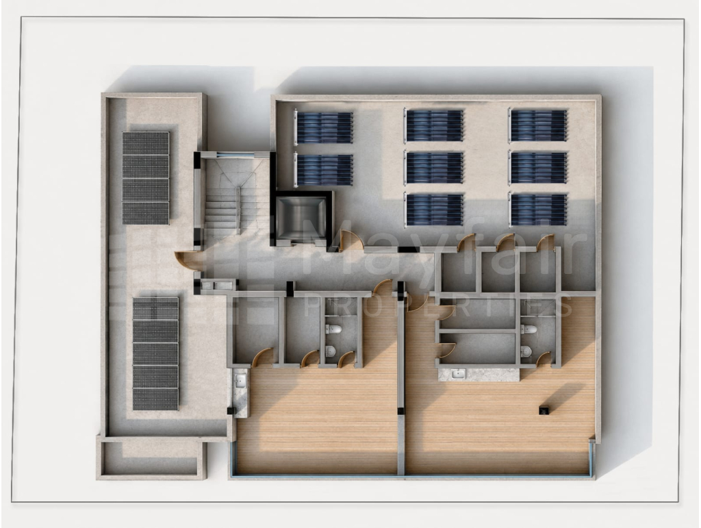 2 Bedroom Penthouse with Roof Garden in Livadia for Sale