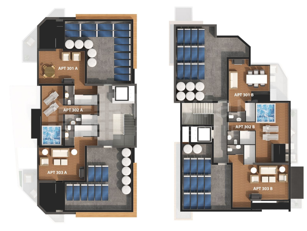 2-Bedroom Duplex Penthouse with Roof Garden for Sale in Sotiros