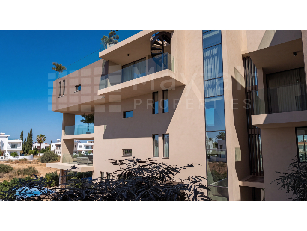 2-Bedroom Penthouse with Roof Garden for Sale in Krassas