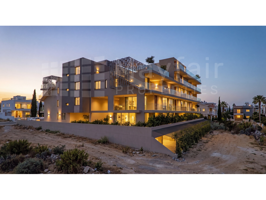 1-Bedroom Penthouse with Roof Garden for Sale in Krassas