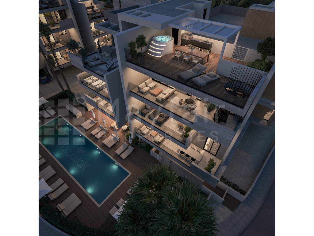 2-Bedroom Penthouse with Roof Garden for Sale in Kiti with Communal Pool