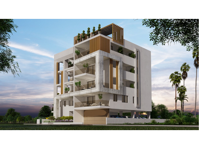 2 Bedroom top floor Apartments with roof garden for sale in Drosia in Larnaca