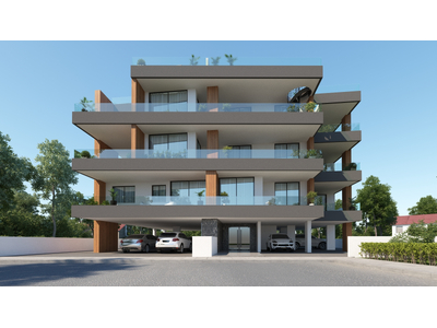 Two Bedroom Top-Floor Apartment with Roof-Garden near A. Papadopoulos Stadium in Larnaca