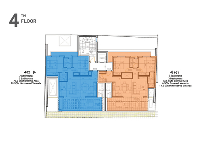 2 Bedroom 3 Bathroom Apartment in Town Centre For Sale