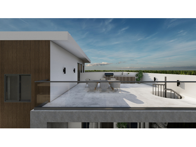 2 Bedroom Penthouse with Roof Garden in Aradippou For Sale