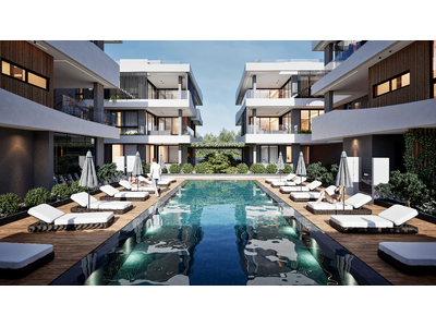 1-bedroom Top Floor Apartment with Communal Pool in Livadia