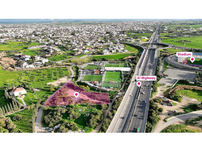 Prime special zone field located in Strovolos, Nicosia, opposite GSP Stadium
