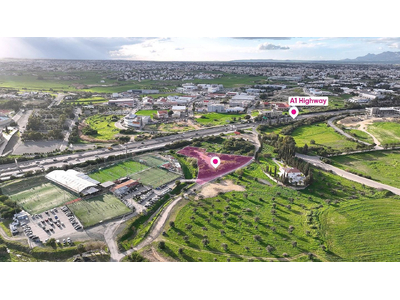 Prime special zone field located in Strovolos, Nicosia, opposite GSP Stadium
